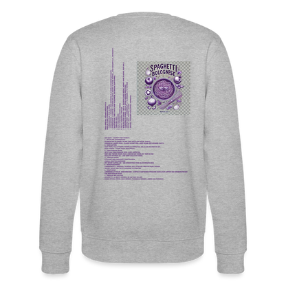 FOOD LOVE Collection Unisex Bio-Sweatshirt Bolo - Grau meliert