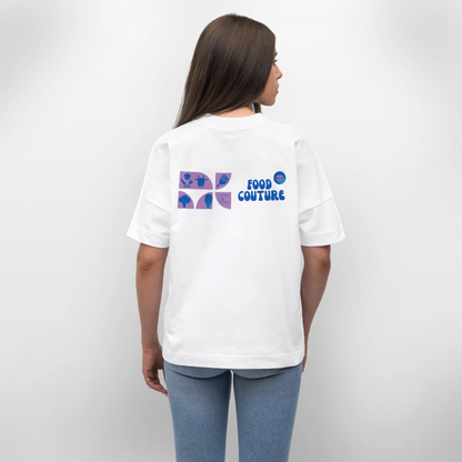 Food Couture Oversized Unisex Bio T-shirt - Weiß