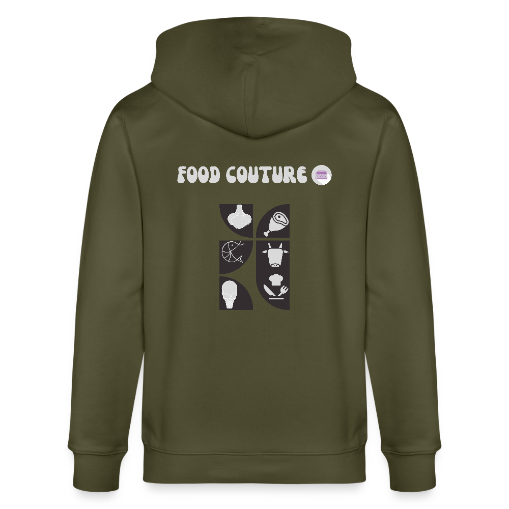 Food Couture Unisex Bio-Kapuzenjacke - Khaki