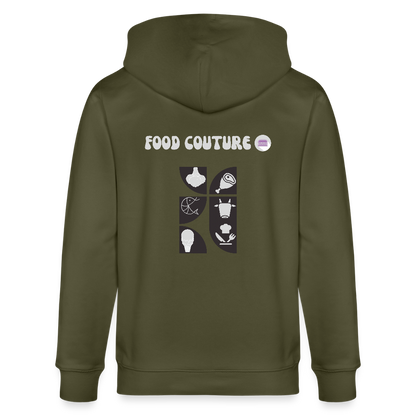 Food Couture Unisex Bio-Kapuzenjacke - Khaki