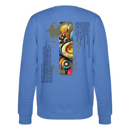 FOOD LOVE Unisex Oversize Bio-Sweatshirt Hummus - Blau