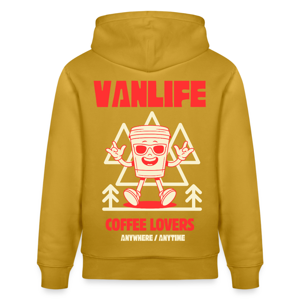 Vanlife Unisex Bio-Hoodie Coffee - Ocker