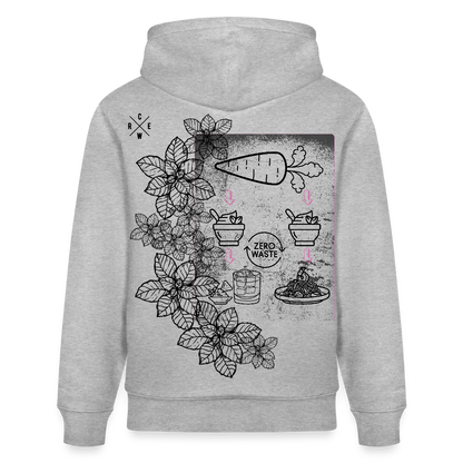 FINE.MAFI Unisex Bio-Hoodie Zero Waste - Grau meliert