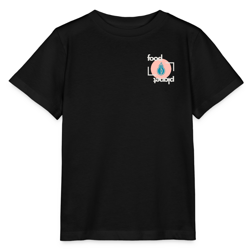 GASTROKIDS Kinder T-Shirt FOOD PLANET - Schwarz