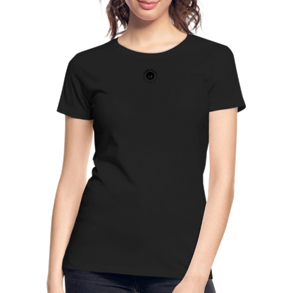 Frauen Premium Bio T-Shirt Hummus - Schwarz