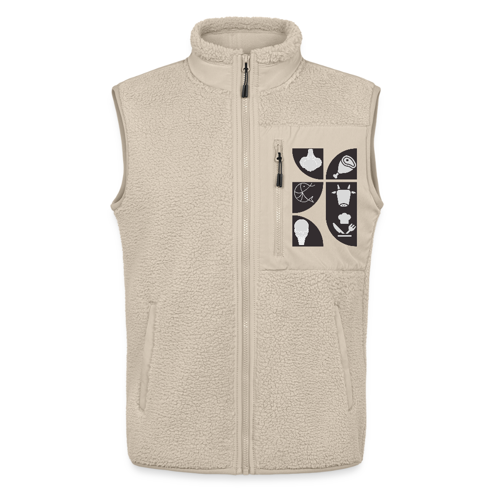Food Couture  Unisex Sherpa-Weste - Beige