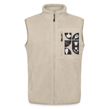 Food Couture  Unisex Sherpa-Weste - Beige