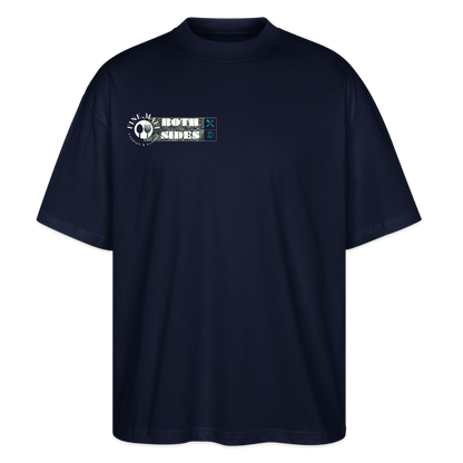 FINE.MAFI Oversized Unisex Bio T-Shirt Chicken - Navy
