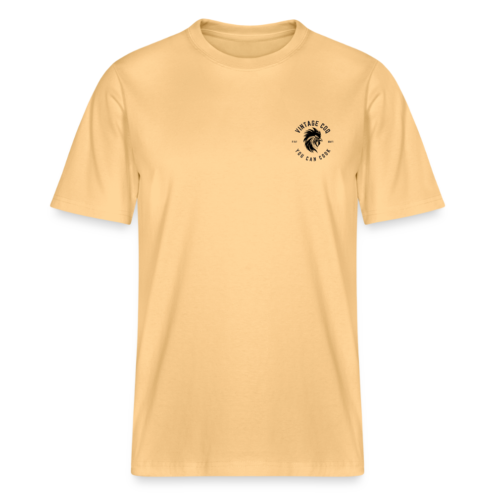 Bio Relaxed T-Shirt Coq au Vin - Hellgelb