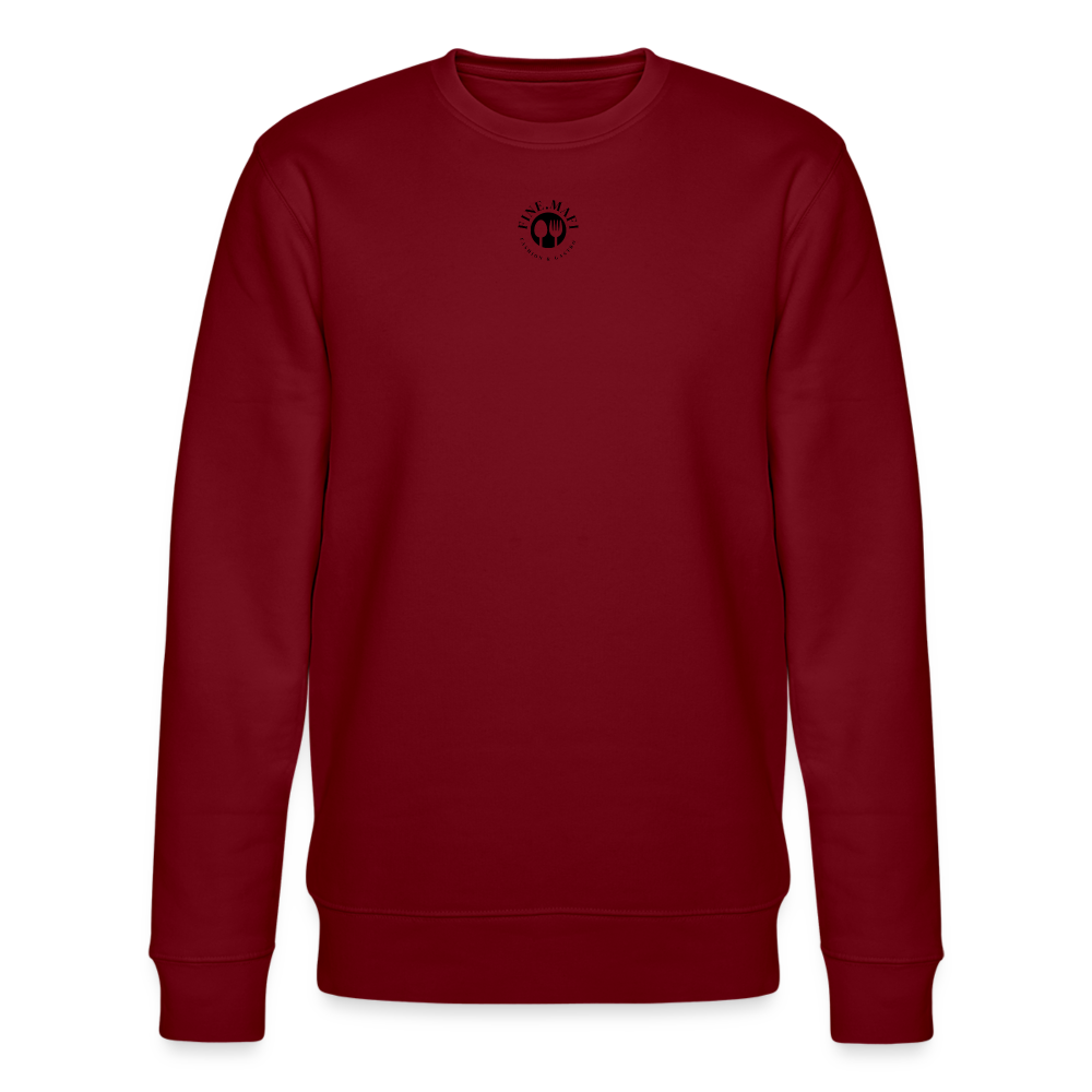 FOOD LOVE Unisex Oversize Bio-Sweatshirt Hummus - Burgunderrot
