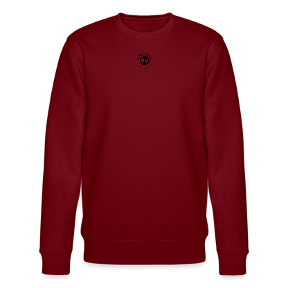 FOOD LOVE Unisex Oversize Bio-Sweatshirt Hummus - Burgunderrot