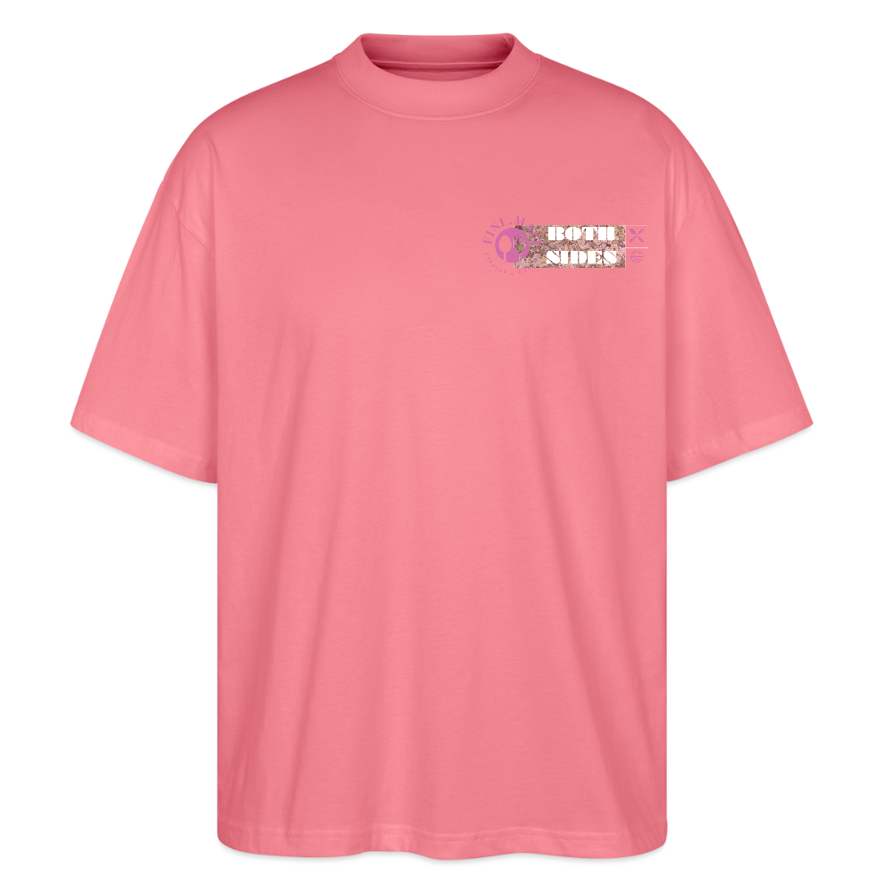 FINE.MAFI Oversized Unisex Bio T-Shirt Both Sides Pig - Pink 