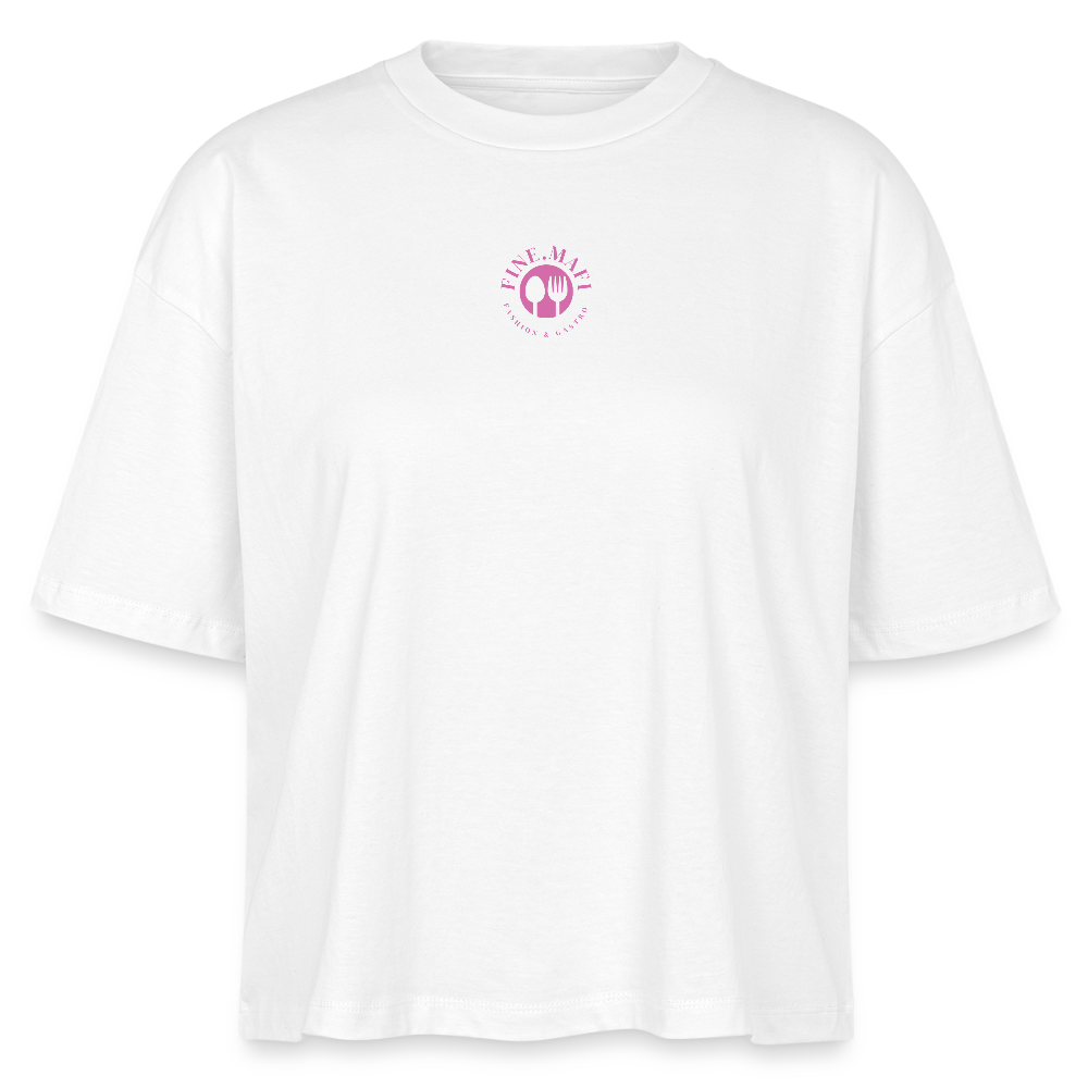 FINE.MAFI Frauen Boxy Bio-T-Shirt Zero Waste - Weiß