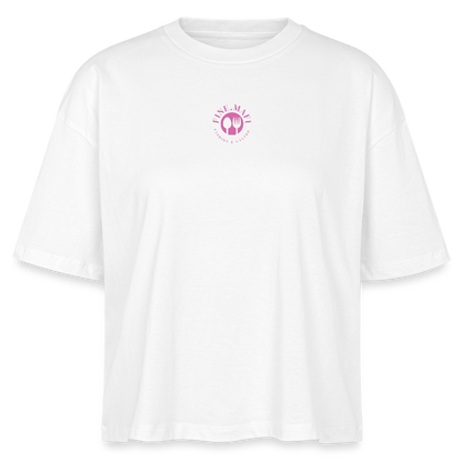 FINE.MAFI Frauen Boxy Bio-T-Shirt Zero Waste - Weiß