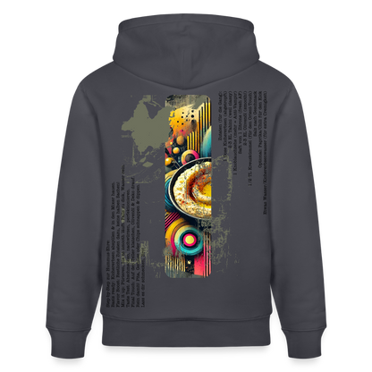 FOOD LOVE Unisex Bio-Hoodie Hummus - Indigoblau