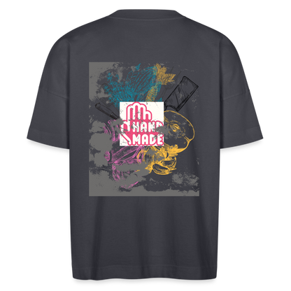 FINE.MAFI Oversized Organic T-Shirt CREW - Indigoblau