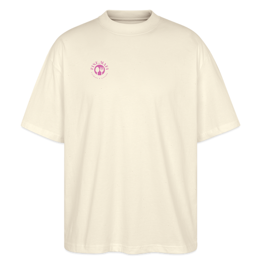 FINE.MAFI Unisex Oversize Bio-T-Shirt Zero Waste - Weißgrau