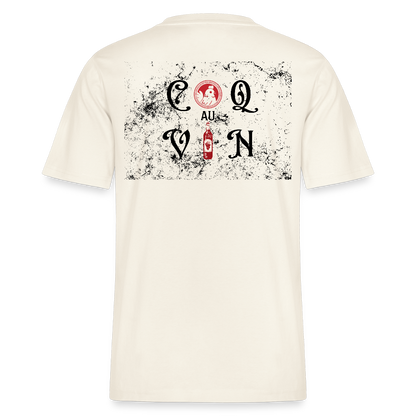 Bio Relaxed T-Shirt Coq au Vin - Naturweiß
