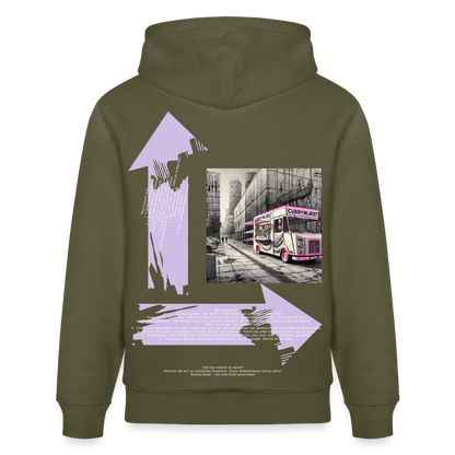 FOOD LOVE Unisex Bio-Hoodie CW - Khaki Grün