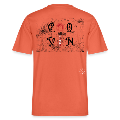 Bio Relaxed T-Shirt Coq au Vin - Hellrot