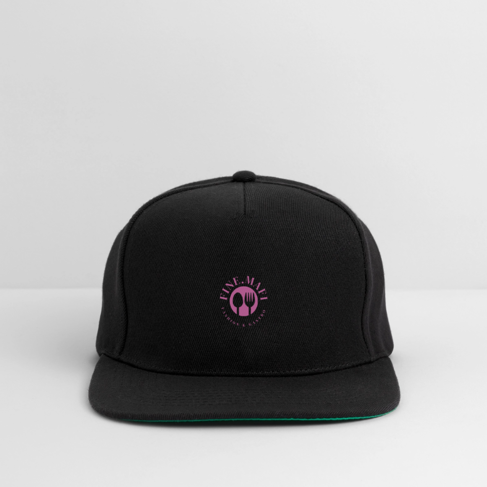 FINE.MAFI Crew Snapback Cap - Schwarz/Schwarz