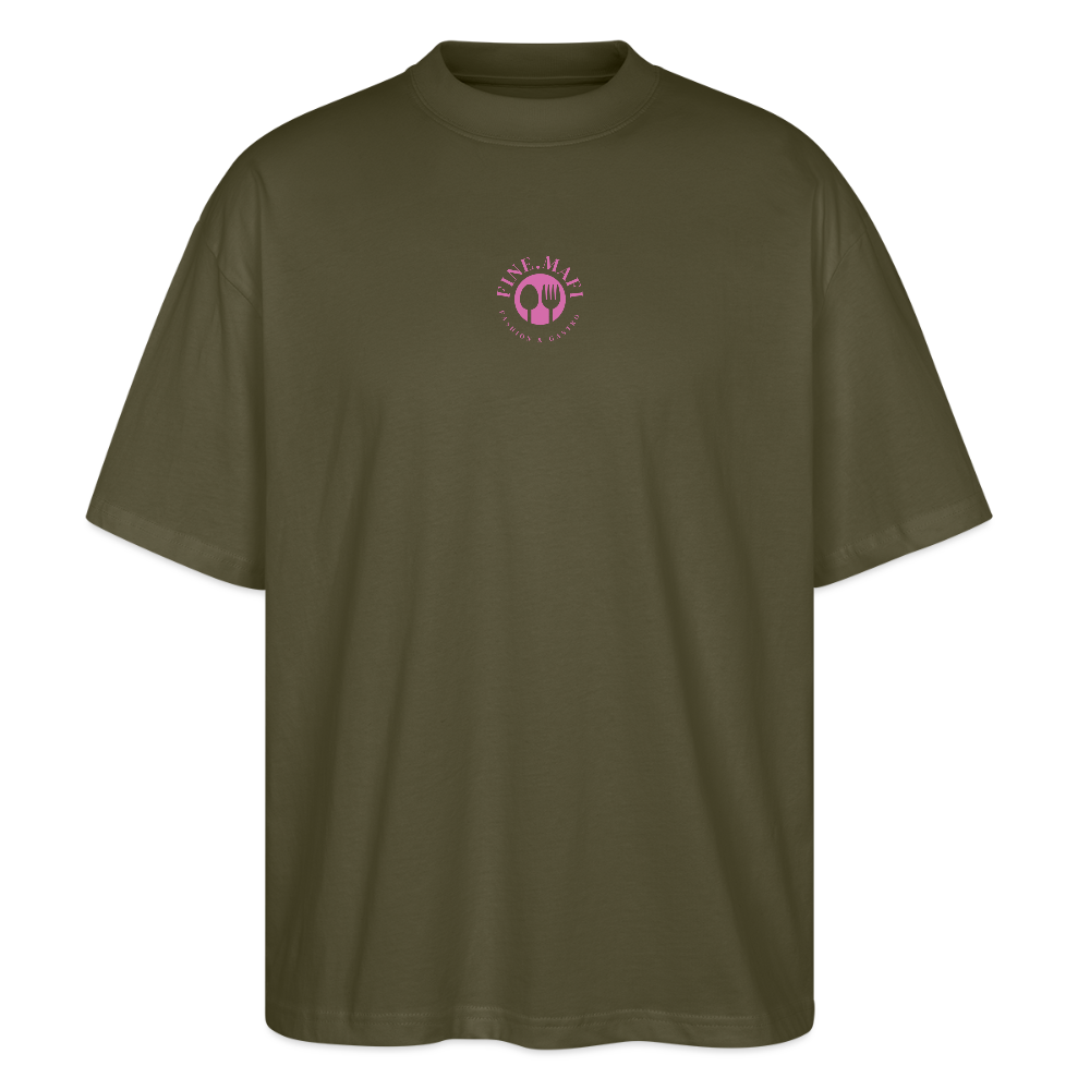 Food Couture Oversized Unisex Bio T-shirt - Khaki