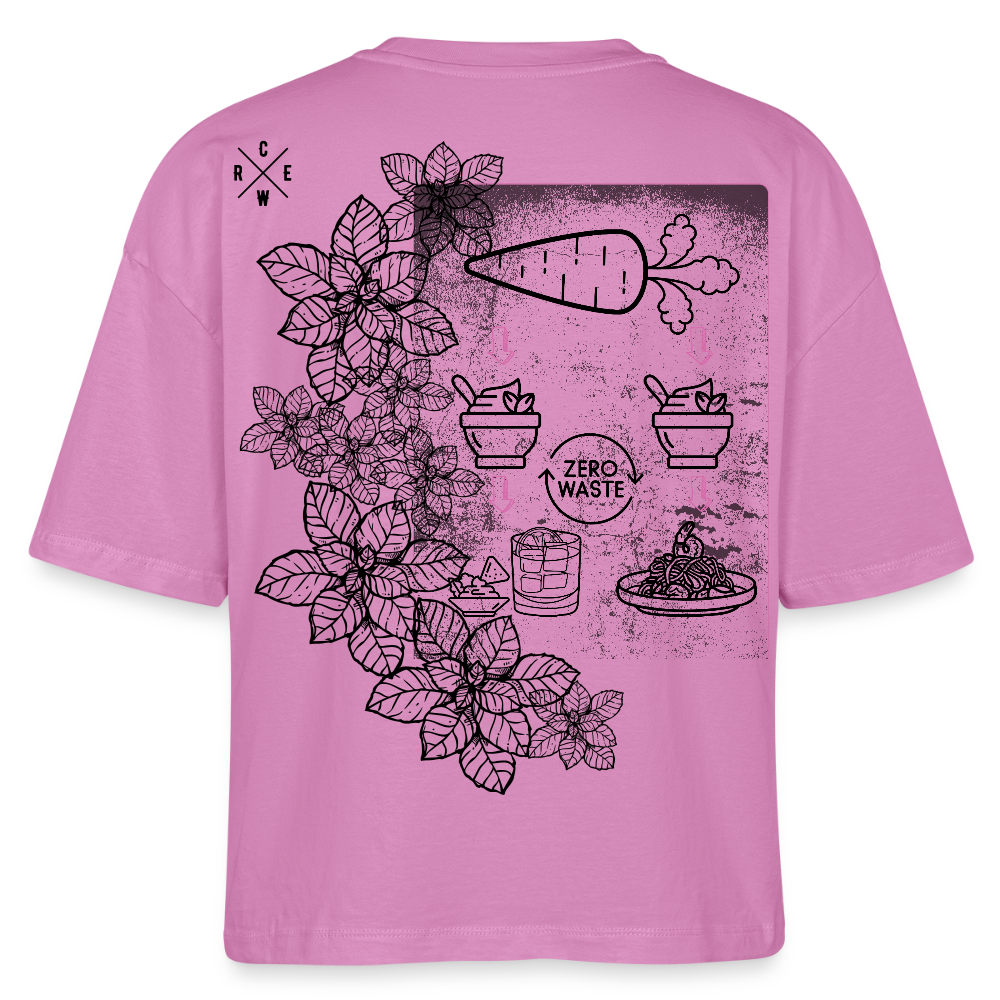 FINE.MAFI Frauen Boxy Bio-T-Shirt Zero Waste - Pink