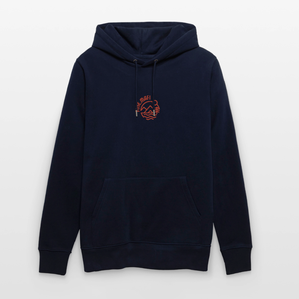Vanlife Unisex Bio-Hoodie Firepit - Navy