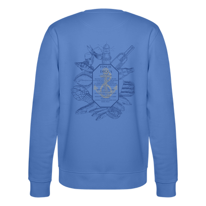 FOOD LOVE Unisex Bio-Sweatshirt DIGGA - Blau