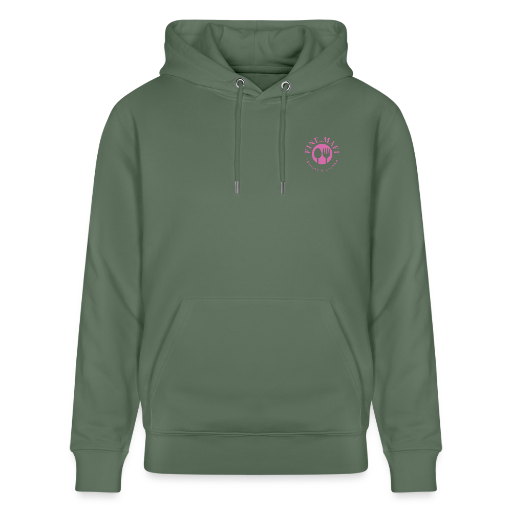 FOOD LOVE Unisex Bio-Hoodie DIGGA - Tanngrün