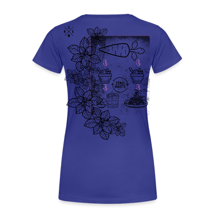 FINE.MAFI Frauen Premium Bio T-Shirt Zero Waste - Königsblau