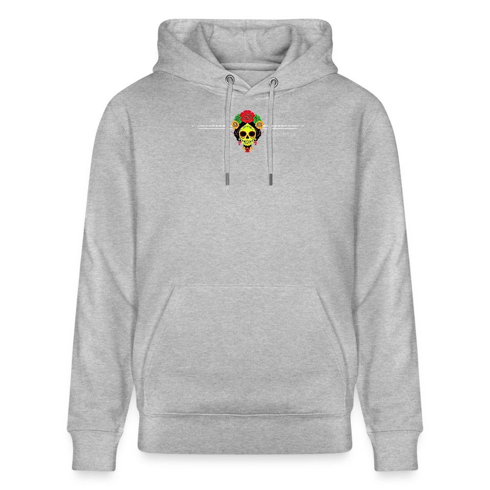 FOOD LOVE Unisex Bio-Hoodie Guaca - Grau meliert
