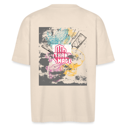 FINE.MAFI Oversized Organic T-Shirt CREW - Naturweiß