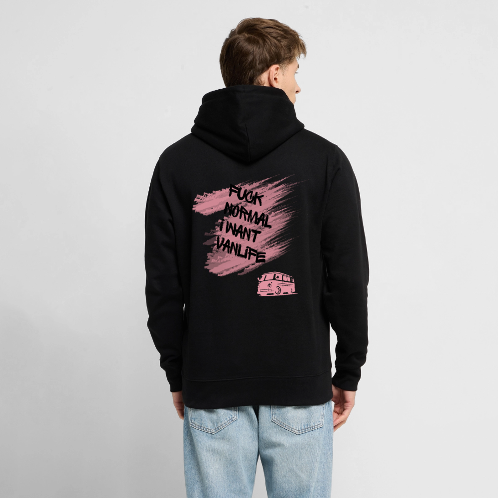 Vanlife Unisex Bio-Hoodie F.CK Normal - Schwarz