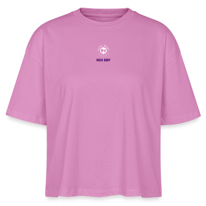 FINE.MAFI Frauen Boxy Bio-T-Shirt Bolo - Pink