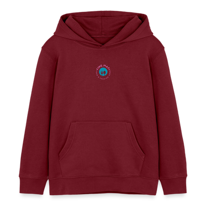 GASTROKIDS Kinder Bio-Hoodie CREW - Burgunderrot