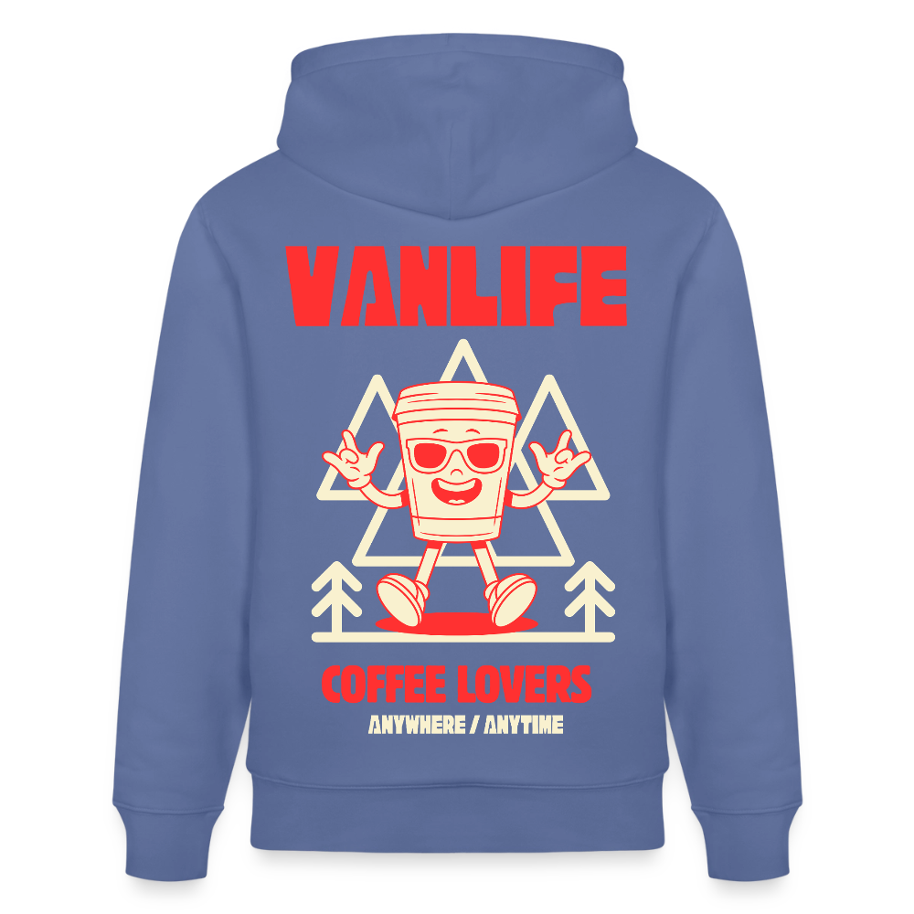 Vanlife Unisex Bio-Hoodie Coffee - Blau