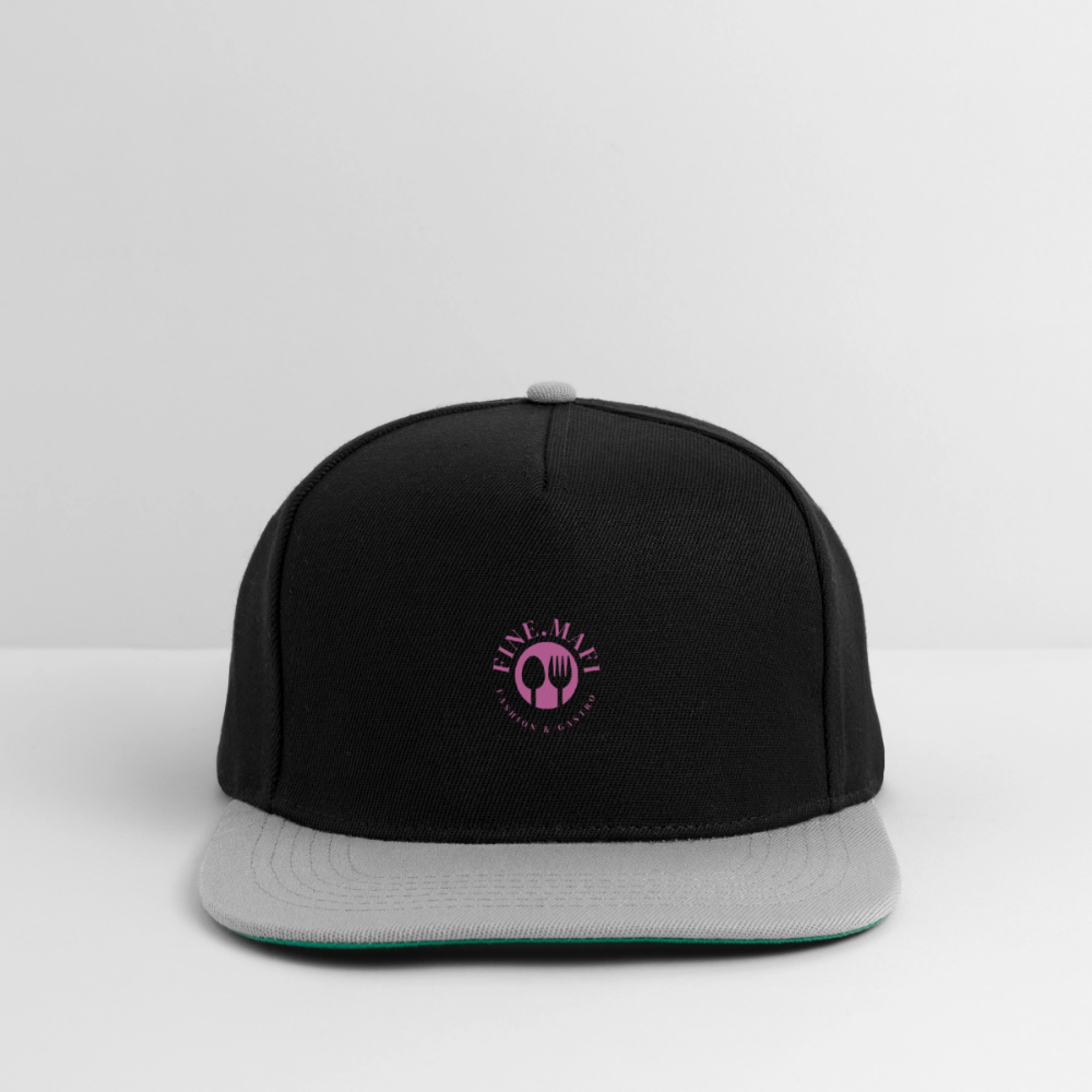 FINE.MAFI Crew Snapback Cap - Schwarz/Grau