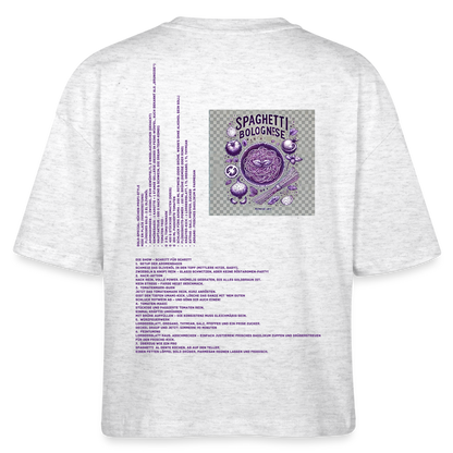 FINE.MAFI Frauen Boxy Bio-T-Shirt Bolo - Weiß meliert
