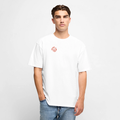 Vanlife Unisex Premium Oversized Bio T-Shirt Firepit - Weiß