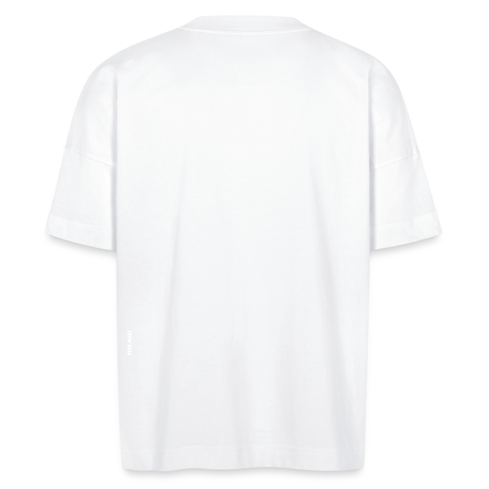 FINE.MAFI Unisex Oversize Bio-T-Shirt CREW - Weiß