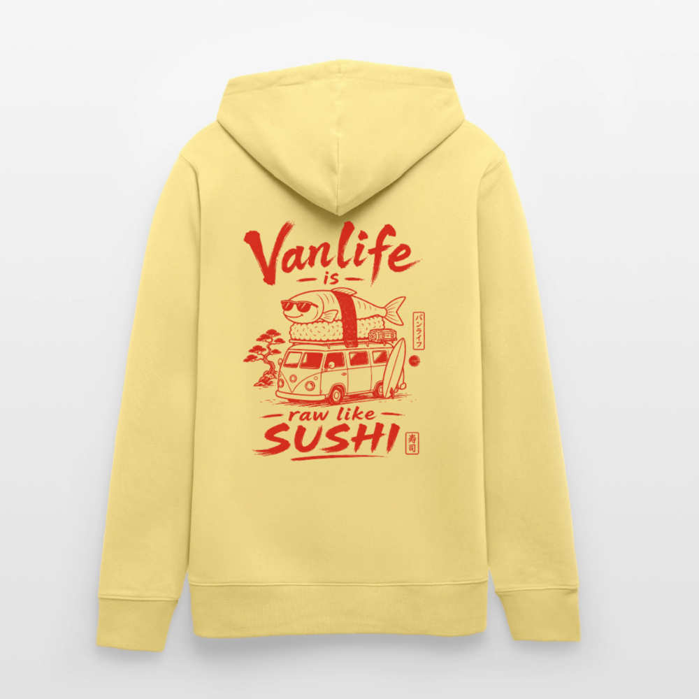 Vanlife Unisex Bio-Hoodie Sushi - Gelb Viva 
