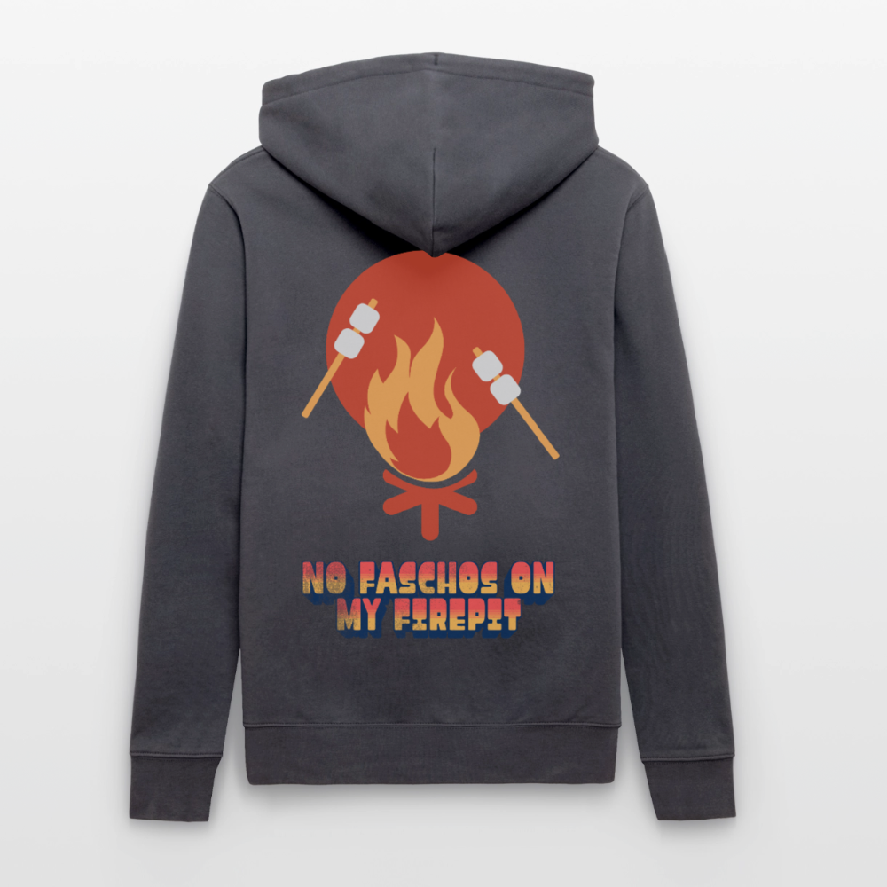 Vanlife Unisex Bio-Hoodie Firepit - Indigoblau