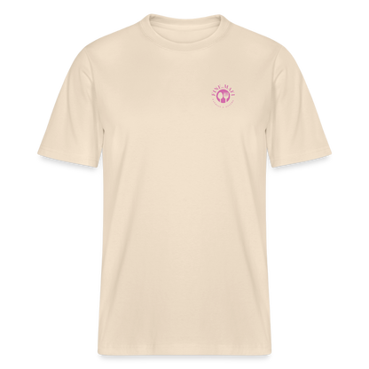 FINE.MAFI Relaxed Fit Unisex Bio-T-Shirt Zero Waste - Weißgrau