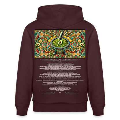 FOOD LOVE Unisex Bio-Hoodie Guaca - Maroon