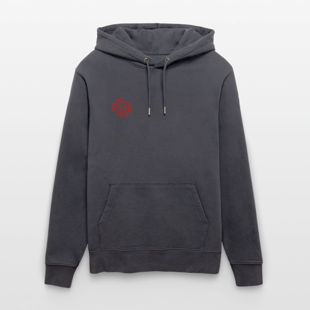 Vanlife Unisex Bio-Hoodie Coffee - Indigoblau
