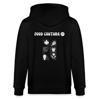 Food Couture Unisex Bio-Kapuzenjacke - Schwarz