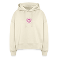 Food Couture Boxy Frauen Bio Hoodie - Weißgrau