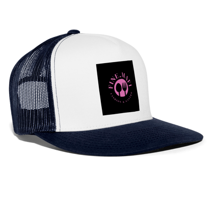Trucker Cap - Weiß/Navy