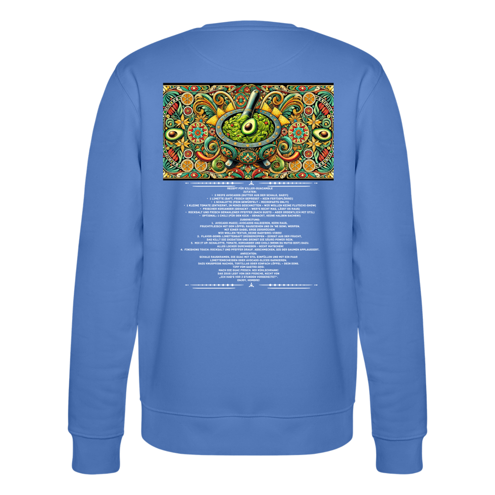 FOOD LOVE Unisex Bio-Sweatshirt Guaca - Blau